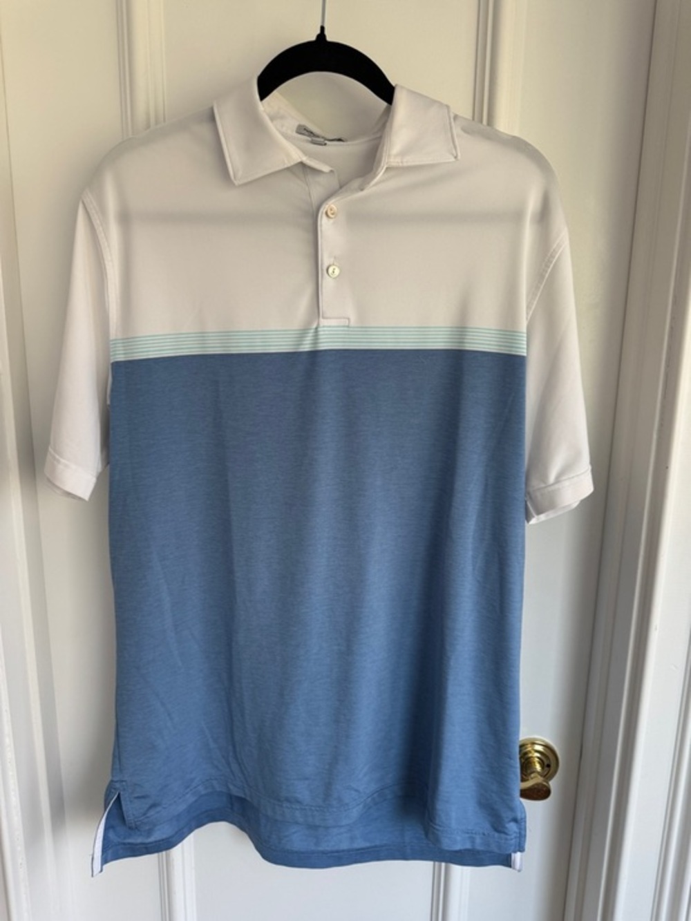 Peter Millar Mens M Performance Polo Shirt Summer Comfort EUC